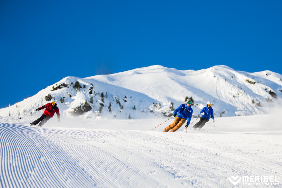piste slope ski resort meribel mottaret roc de fer