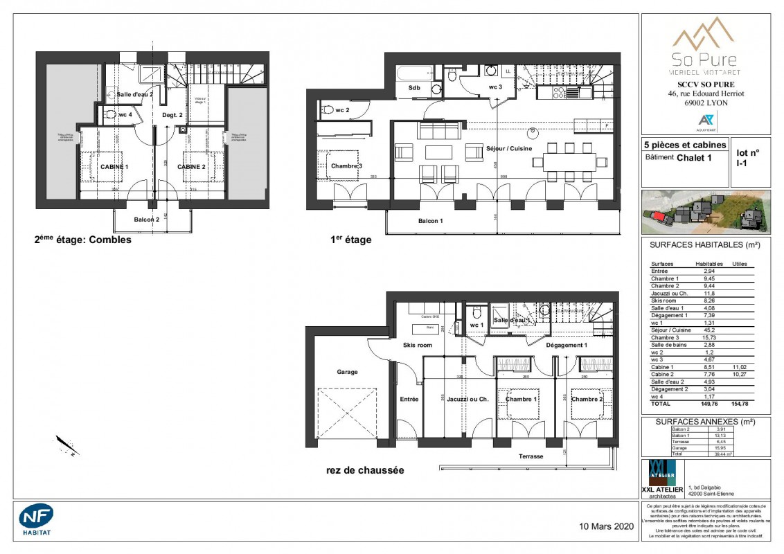 Floor plan of Chalet 1 So Pure Meribel